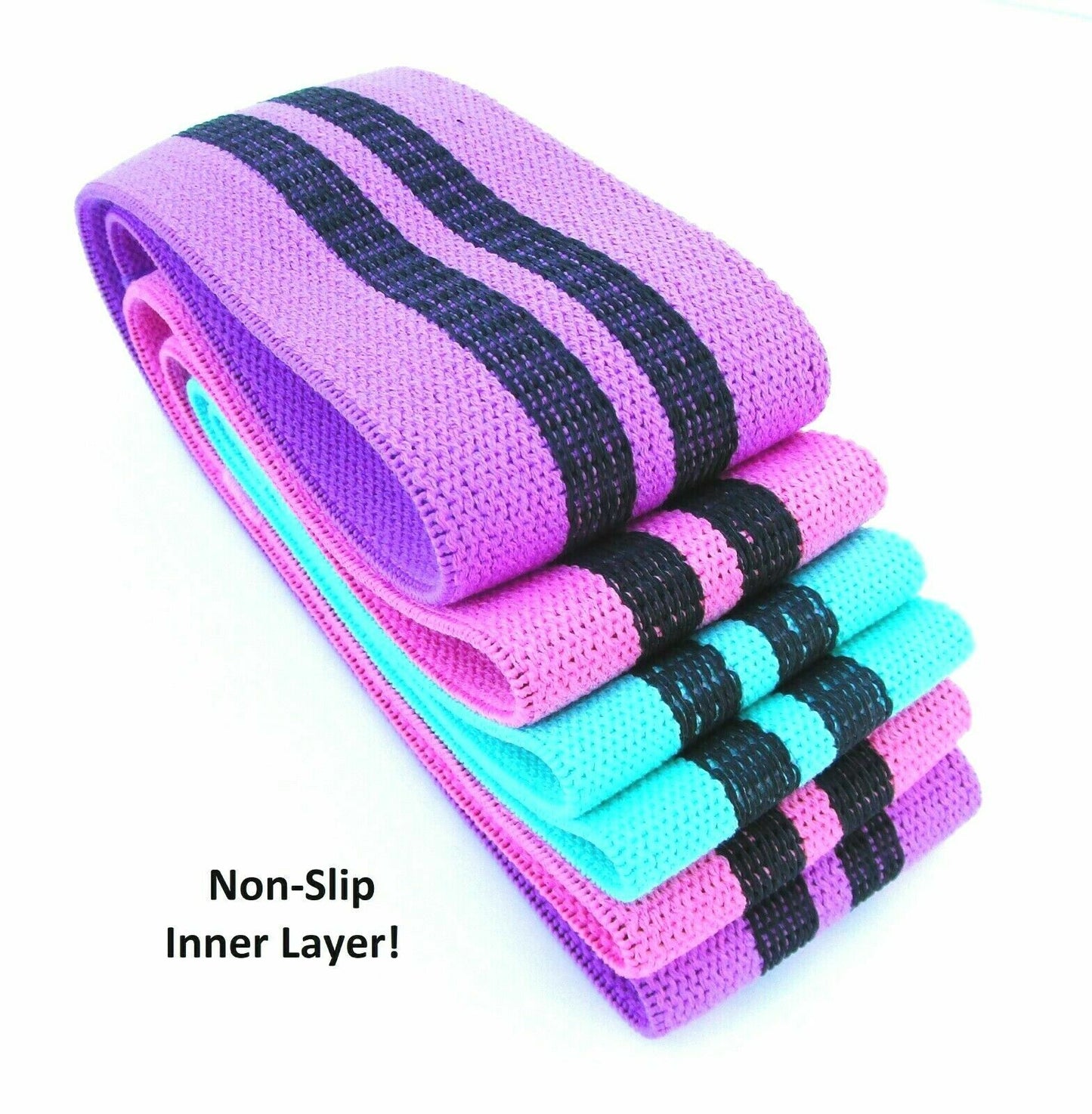 Cloth Fabric Resistance Hip Booty Bands Loop Exercise Workout Fitness Gym Band