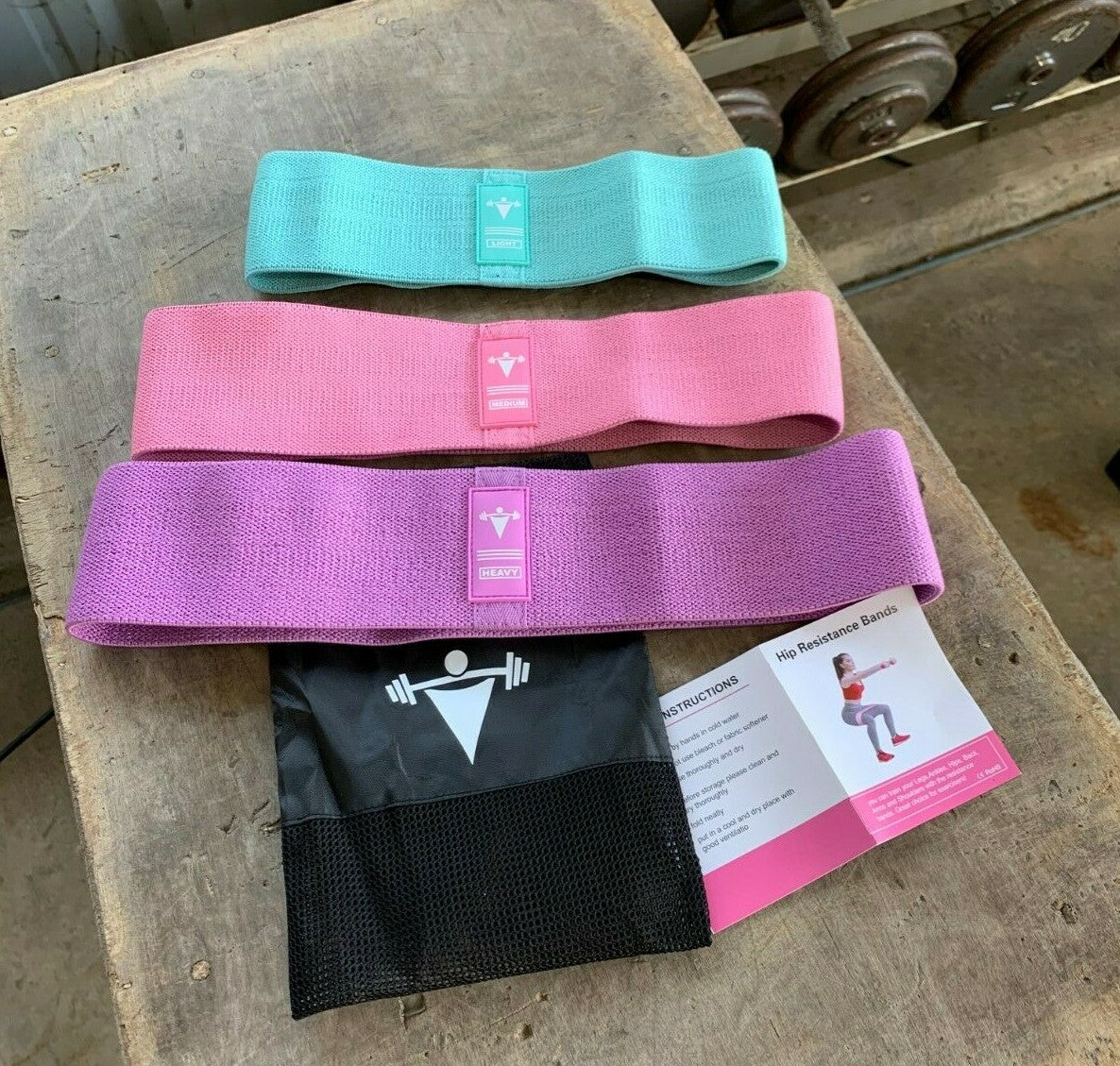 Cloth Fabric Resistance Hip Booty Bands Loop Exercise Workout Fitness Gym Band